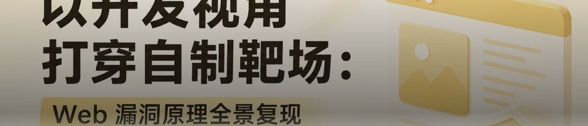 以开发视角打穿自制靶场：Web 漏洞原理全景复现